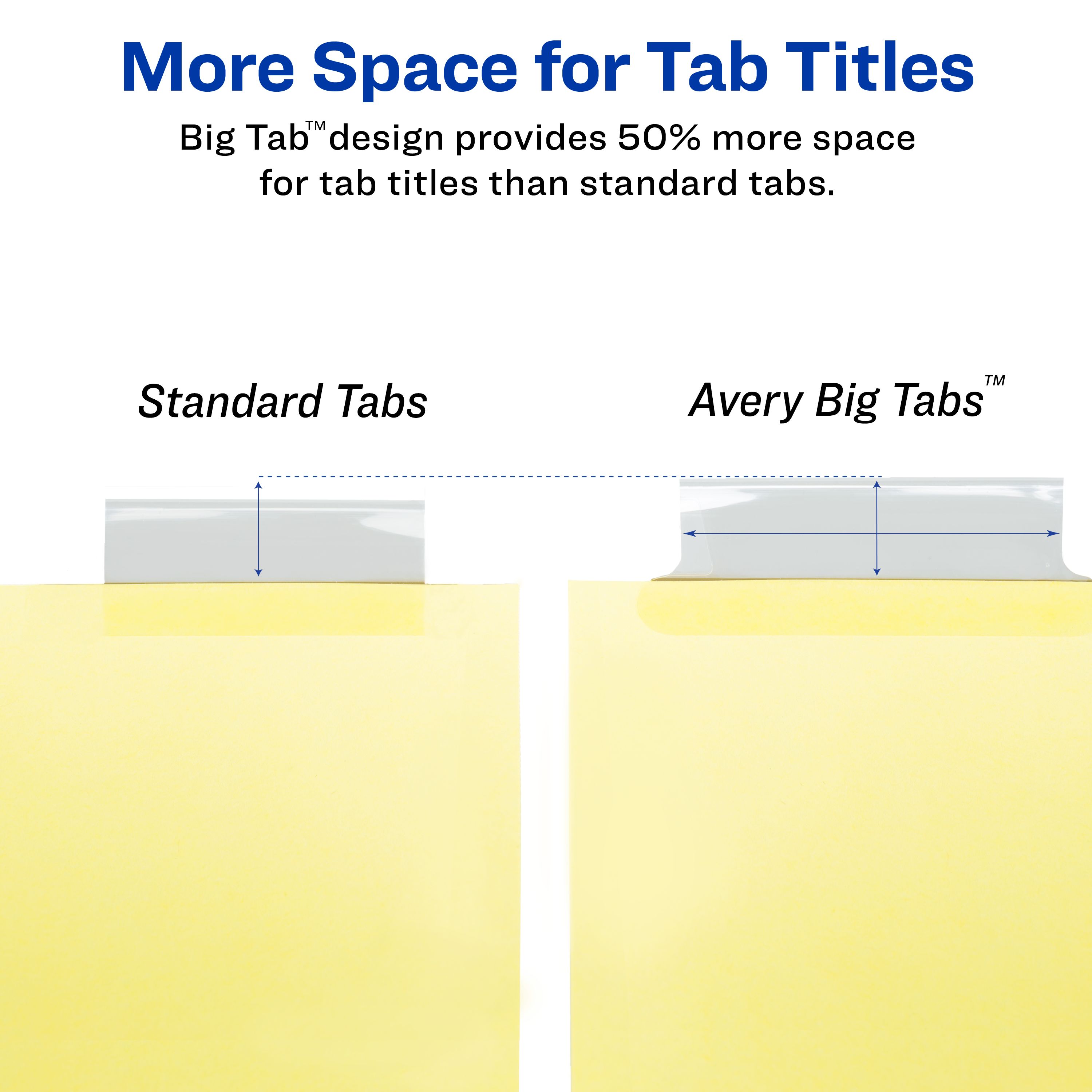 Big Tab™ Insertable Dividers, 8-Tab Set 11115 | Avery